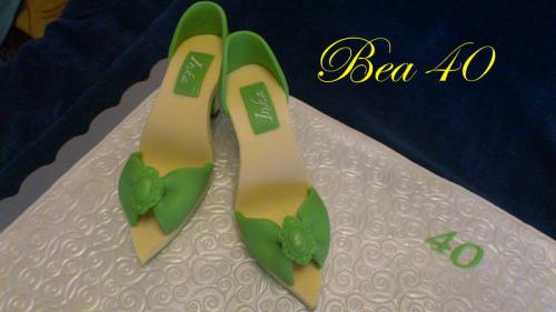 zelené sandálky